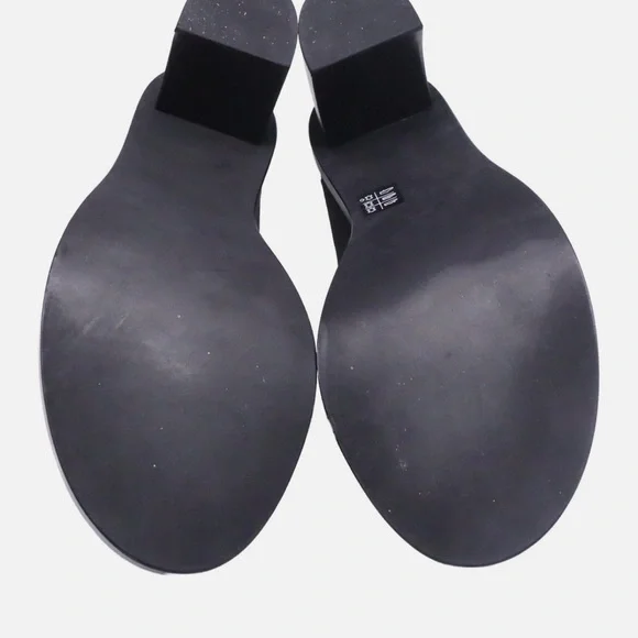 Ann Demeulemeester Clara Mule Sandal Heels - Black Leather Women’s Size 41 - Picture 7 of 10